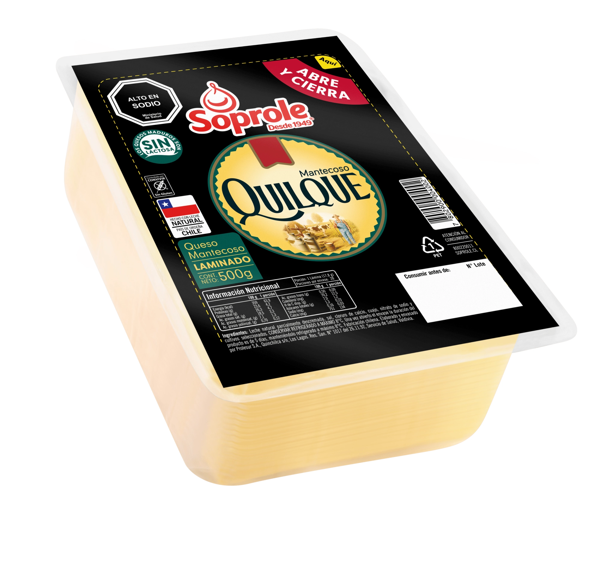 Quilque Laminado Abre y Cierra